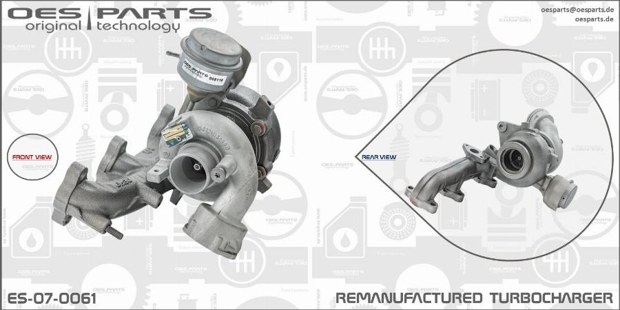 OES PARTS ES-07-0061 - Turbocompresseur, suralimentation cwaw.fr