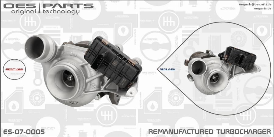 OES PARTS ES-07-0005 - Turbocompresseur, suralimentation cwaw.fr