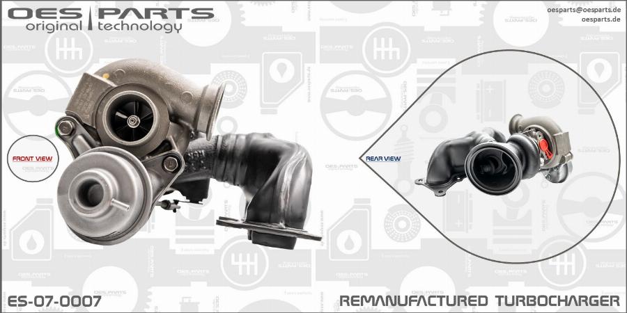 OES PARTS ES-07-0007 - Turbocompresseur, suralimentation cwaw.fr