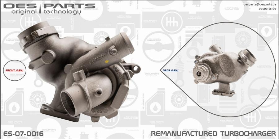 OES PARTS ES-07-0016 - Turbocompresseur, suralimentation cwaw.fr