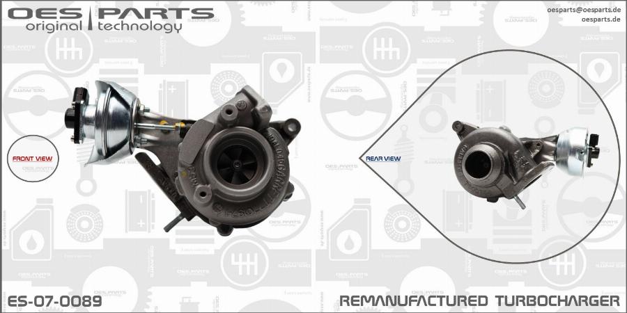 OES PARTS ES-07-0089 - Turbocompresseur, suralimentation cwaw.fr