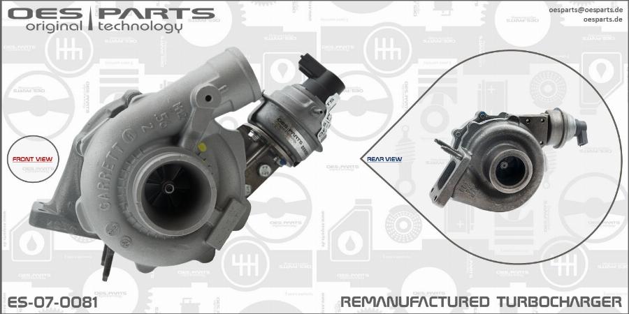 OES PARTS ES-07-0081 - Turbocompresseur, suralimentation cwaw.fr