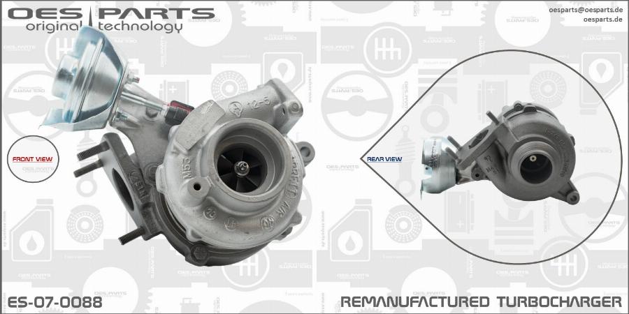 OES PARTS ES-07-0088 - Turbocompresseur, suralimentation cwaw.fr