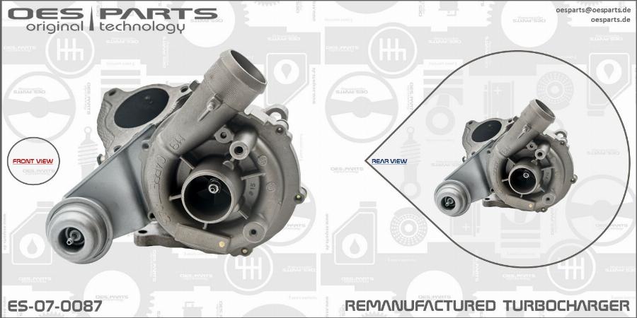 OES PARTS ES-07-0087 - Turbocompresseur, suralimentation cwaw.fr