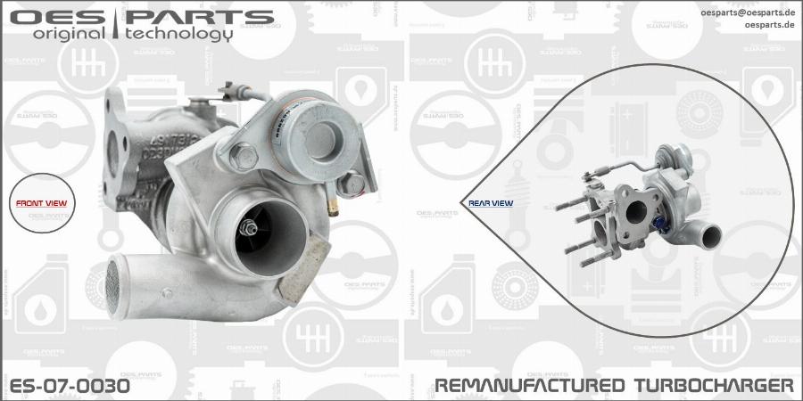 OES PARTS ES-07-0030 - Turbocompresseur, suralimentation cwaw.fr