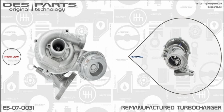 OES PARTS ES-07-0031 - Turbocompresseur, suralimentation cwaw.fr