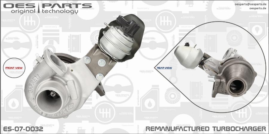 OES PARTS ES-07-0032 - Turbocompresseur, suralimentation cwaw.fr