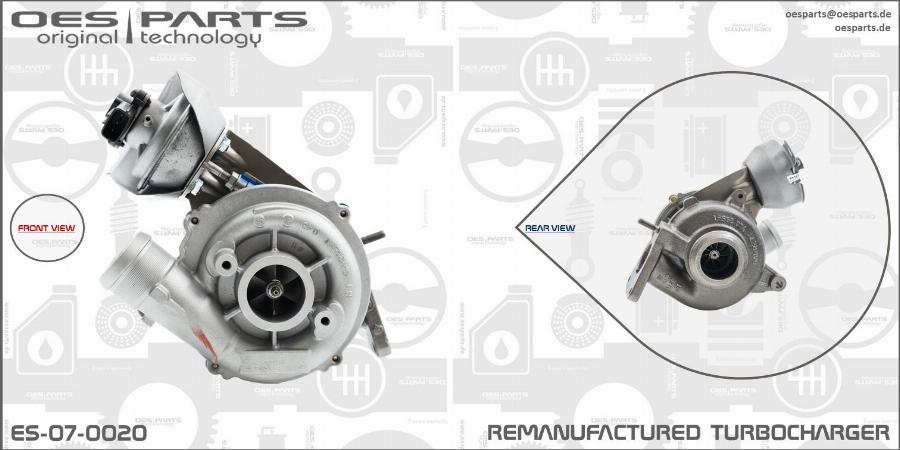 OES PARTS ES-07-0020 - Turbocompresseur, suralimentation cwaw.fr