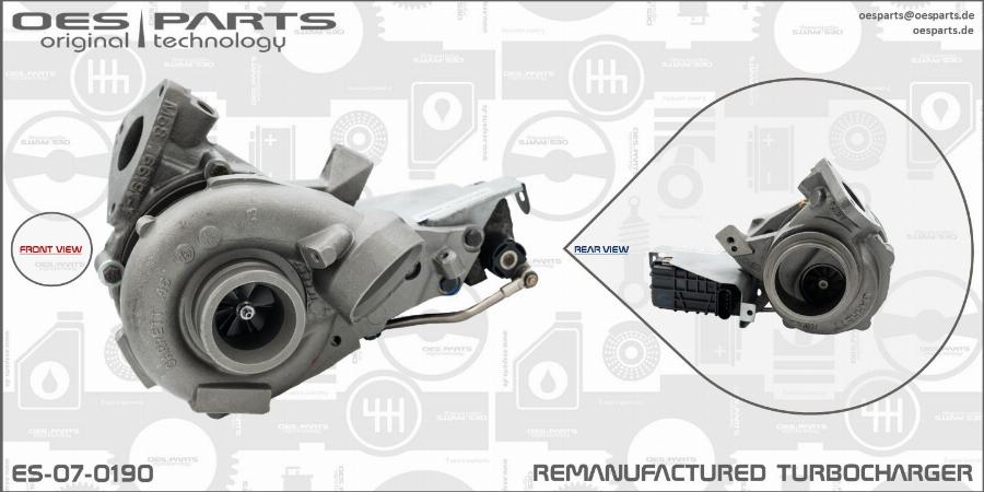 OES PARTS ES-07-0190 - Turbocompresseur, suralimentation cwaw.fr