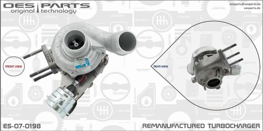 OES PARTS ES-07-0198 - Turbocompresseur, suralimentation cwaw.fr