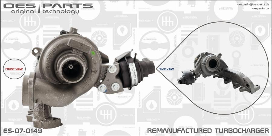 OES PARTS ES-07-0149 - Turbocompresseur, suralimentation cwaw.fr