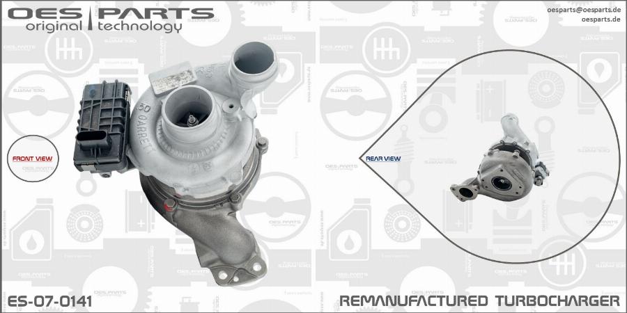 OES PARTS ES-07-0141 - Turbocompresseur, suralimentation cwaw.fr