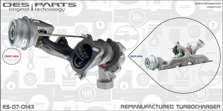 OES PARTS ES-07-0143 - Turbocompresseur, suralimentation cwaw.fr