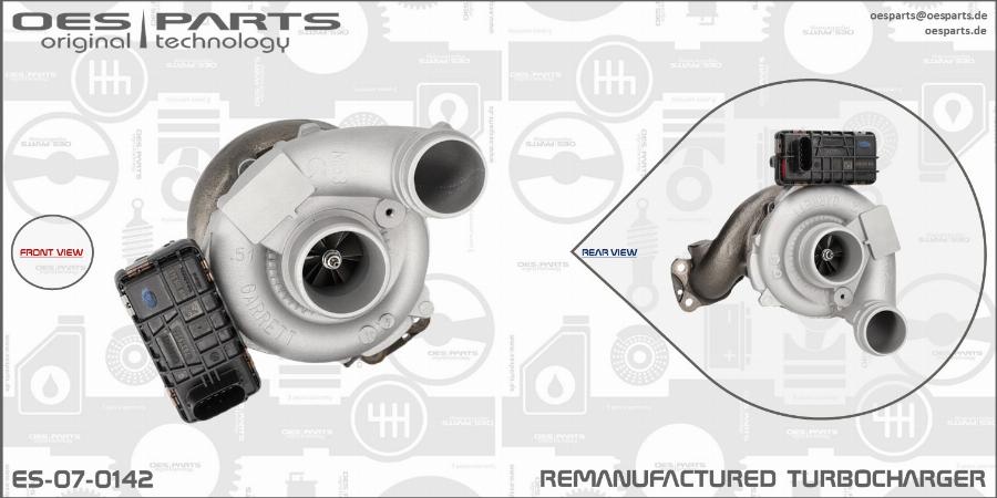 OES PARTS ES-07-0142 - Turbocompresseur, suralimentation cwaw.fr