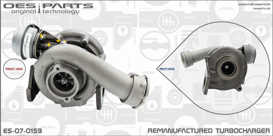 OES PARTS ES-07-0159 - Turbocompresseur, suralimentation cwaw.fr