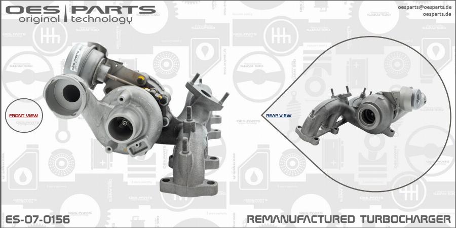 OES PARTS ES-07-0156 - Turbocompresseur, suralimentation cwaw.fr