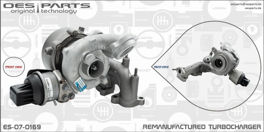 OES PARTS ES-07-0169 - Turbocompresseur, suralimentation cwaw.fr