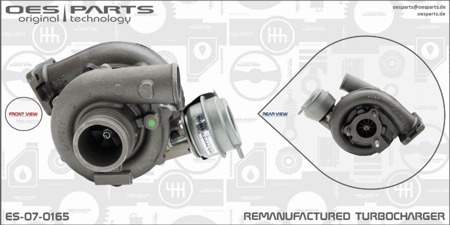 OES PARTS ES-07-0165 - Turbocompresseur, suralimentation cwaw.fr