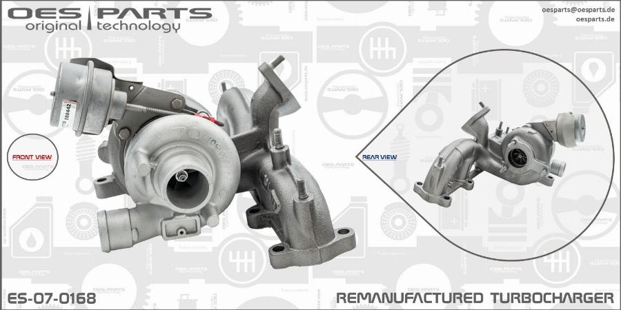 OES PARTS ES-07-0168 - Turbocompresseur, suralimentation cwaw.fr