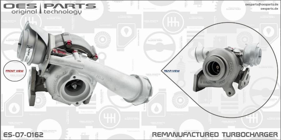 OES PARTS ES-07-0162 - Turbocompresseur, suralimentation cwaw.fr