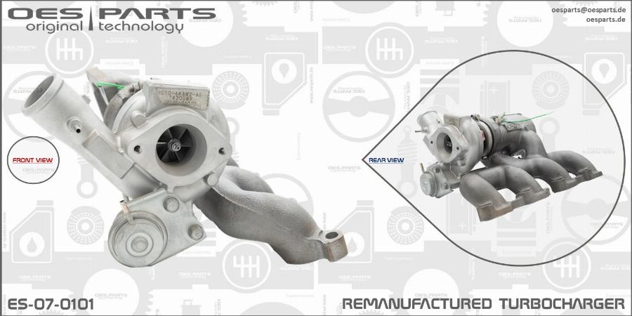 OES PARTS ES-07-0101 - Turbocompresseur, suralimentation cwaw.fr