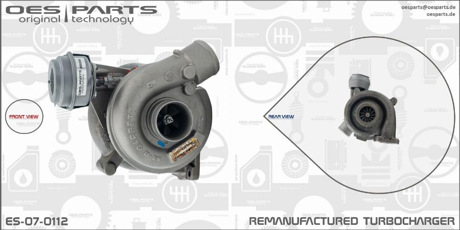 OES PARTS ES-07-0112 - Turbocompresseur, suralimentation cwaw.fr