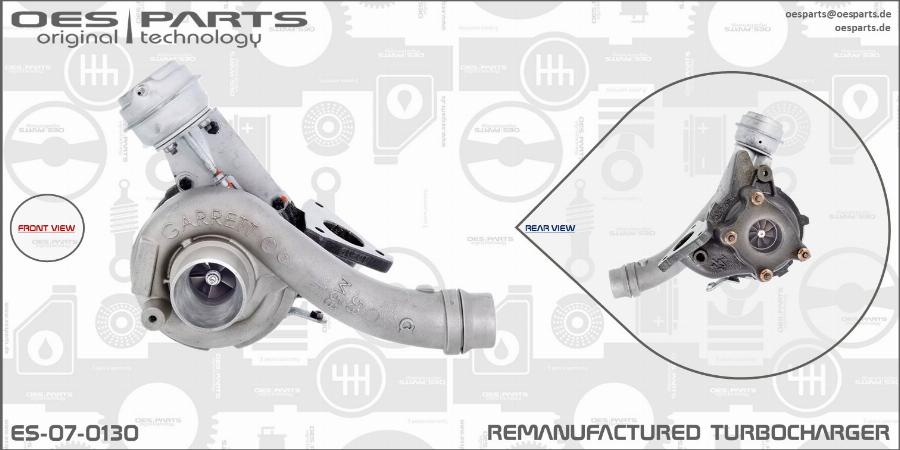 OES PARTS ES-07-0130 - Turbocompresseur, suralimentation cwaw.fr