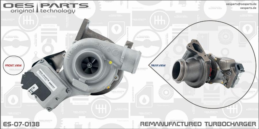 OES PARTS ES-07-0138 - Turbocompresseur, suralimentation cwaw.fr