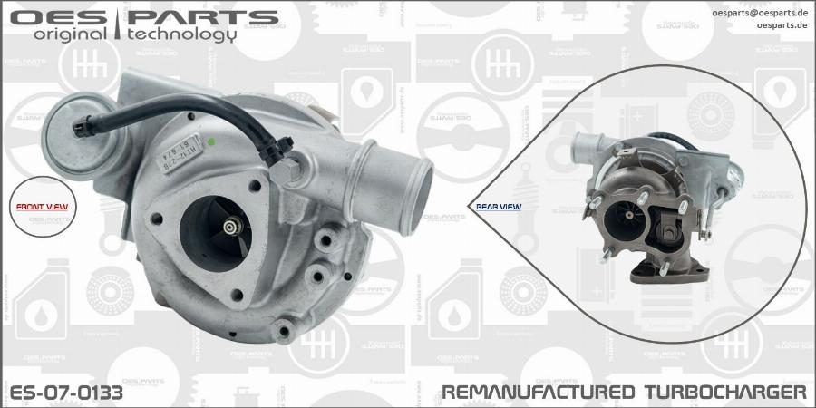 OES PARTS ES-07-0133 - Turbocompresseur, suralimentation cwaw.fr