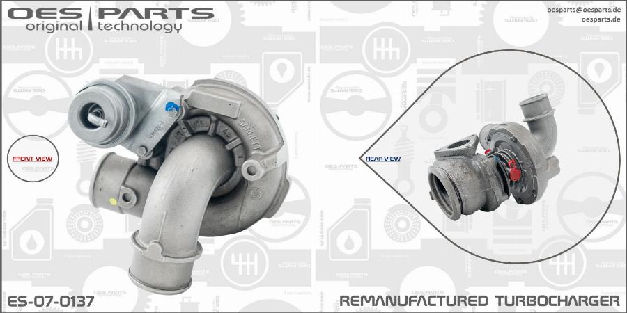 OES PARTS ES-07-0137 - Turbocompresseur, suralimentation cwaw.fr