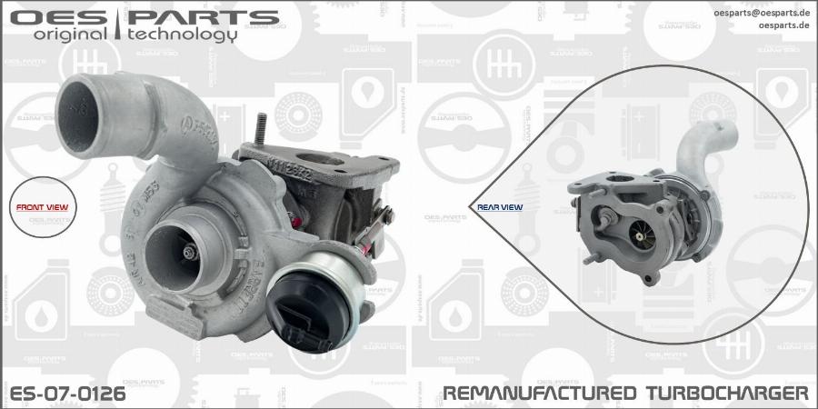 OES PARTS ES-07-0126 - Turbocompresseur, suralimentation cwaw.fr