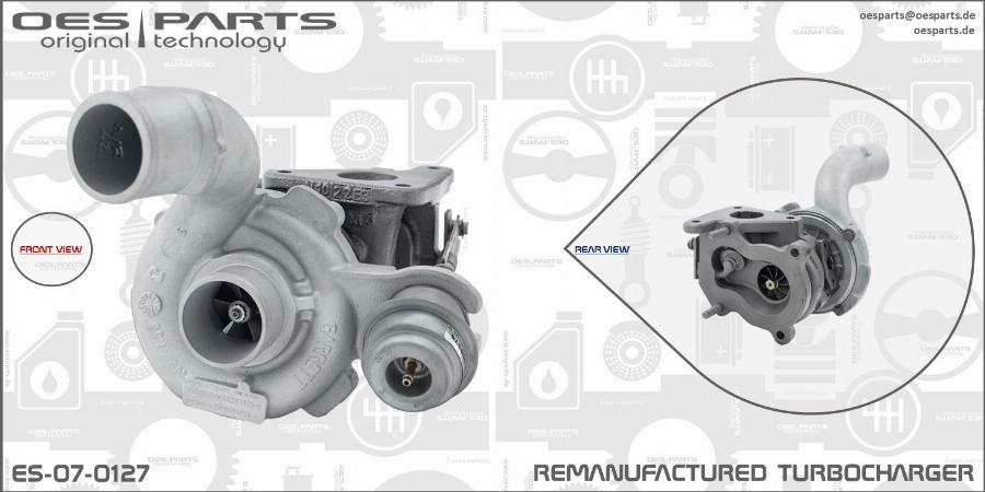 OES PARTS ES-07-0127 - Turbocompresseur, suralimentation cwaw.fr