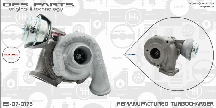 OES PARTS ES-07-0175 - Turbocompresseur, suralimentation cwaw.fr