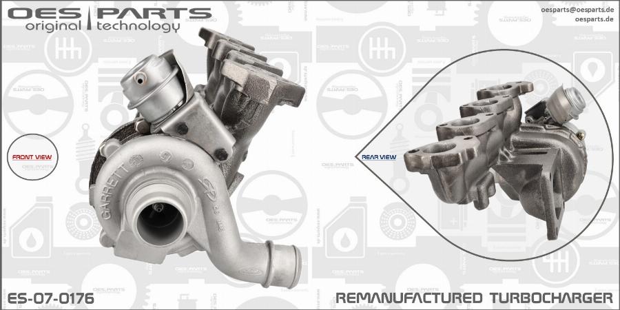 OES PARTS ES-07-0176 - Turbocompresseur, suralimentation cwaw.fr