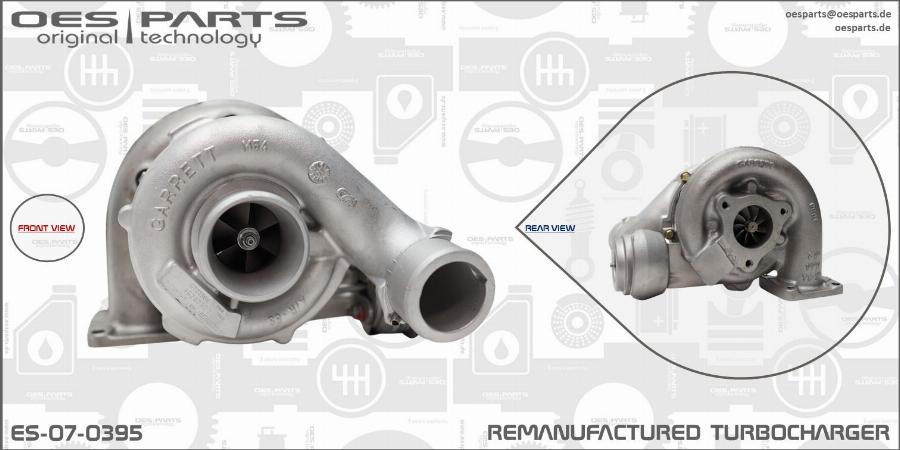 OES PARTS ES-07-0395 - Turbocompresseur, suralimentation cwaw.fr