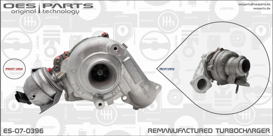 OES PARTS ES-07-0396 - Turbocompresseur, suralimentation cwaw.fr