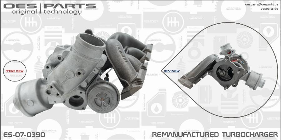 OES PARTS ES-07-0390 - Turbocompresseur, suralimentation cwaw.fr