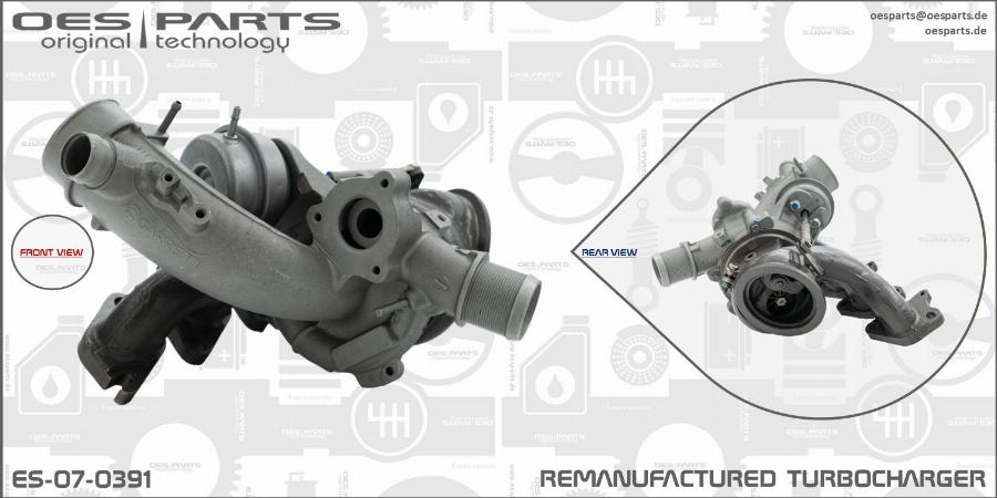 OES PARTS ES-07-0391 - Turbocompresseur, suralimentation cwaw.fr