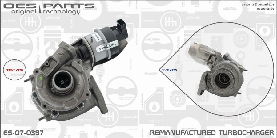 OES PARTS ES-07-0397 - Turbocompresseur, suralimentation cwaw.fr