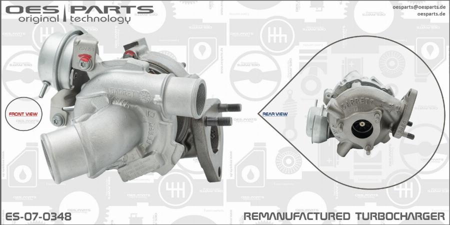 OES PARTS ES-07-0348 - Turbocompresseur, suralimentation cwaw.fr