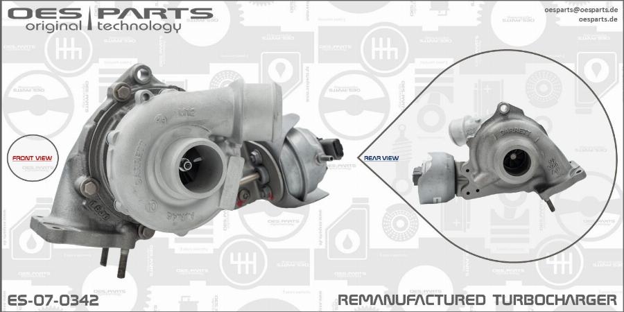 OES PARTS ES-07-0342 - Turbocompresseur, suralimentation cwaw.fr