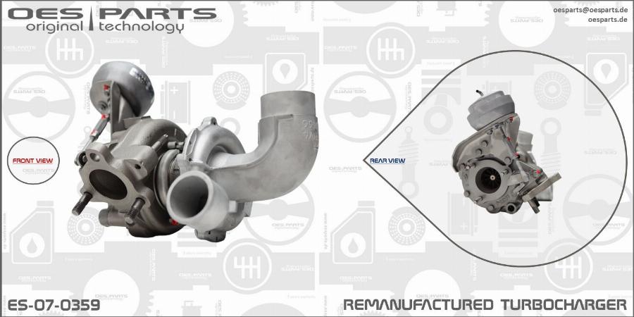 OES PARTS ES-07-0359 - Turbocompresseur, suralimentation cwaw.fr