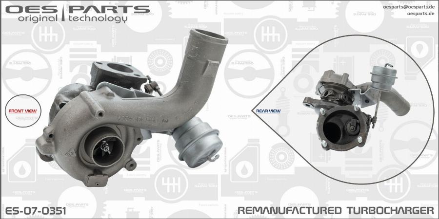 OES PARTS ES-07-0351 - Turbocompresseur, suralimentation cwaw.fr