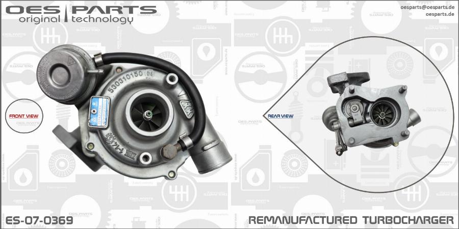 OES PARTS ES-07-0369 - Turbocompresseur, suralimentation cwaw.fr