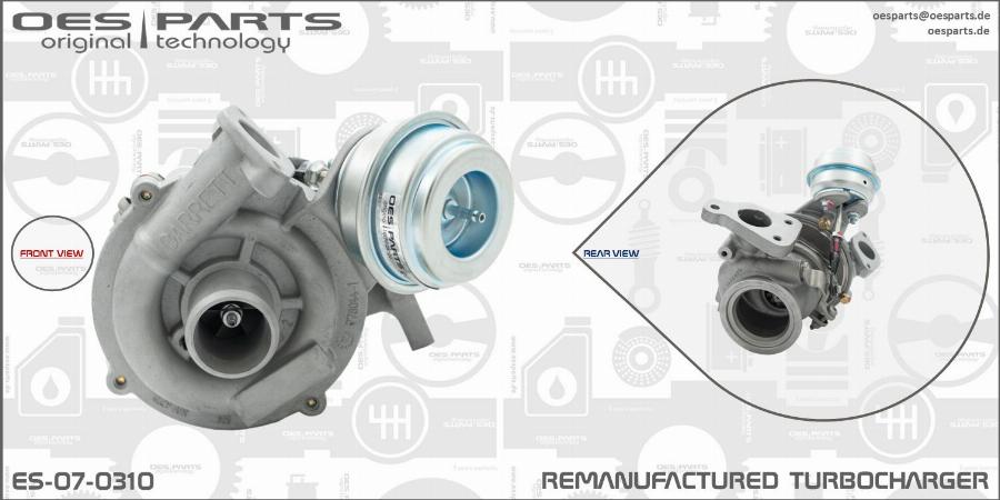 OES PARTS ES-07-0310 - Turbocompresseur, suralimentation cwaw.fr