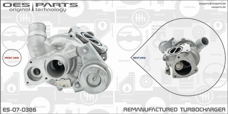 OES PARTS ES-07-0386 - Turbocompresseur, suralimentation cwaw.fr