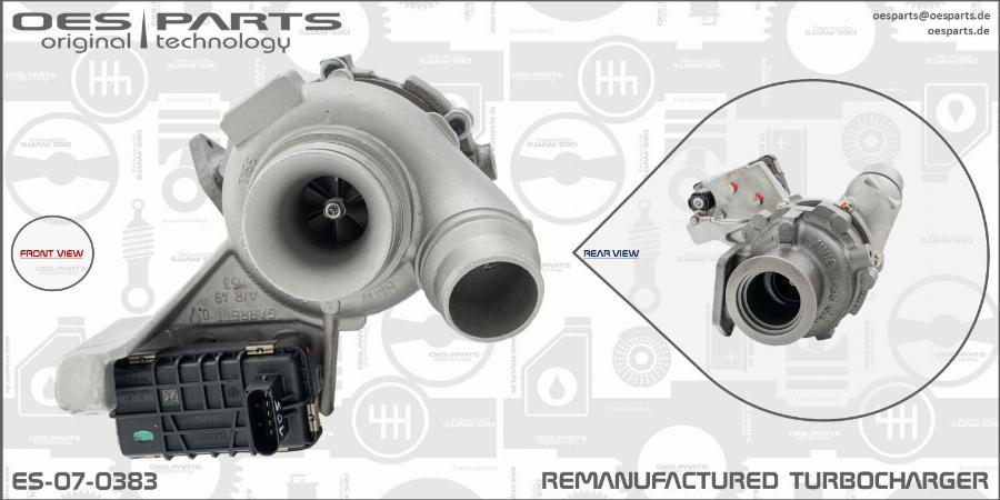 OES PARTS ES-07-0383 - Turbocompresseur, suralimentation cwaw.fr