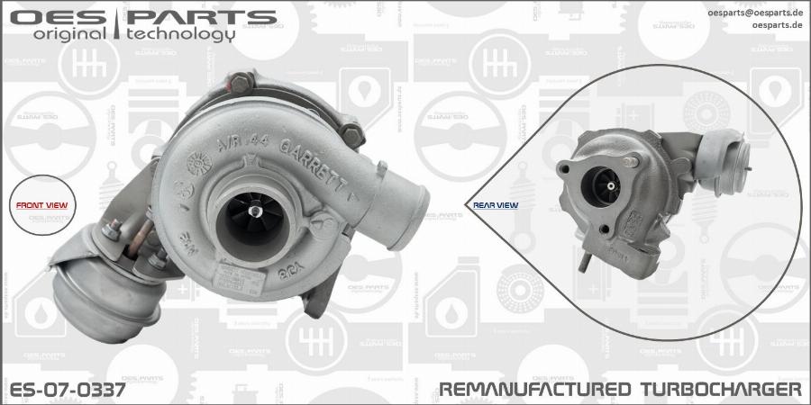 OES PARTS ES-07-0337 - Turbocompresseur, suralimentation cwaw.fr