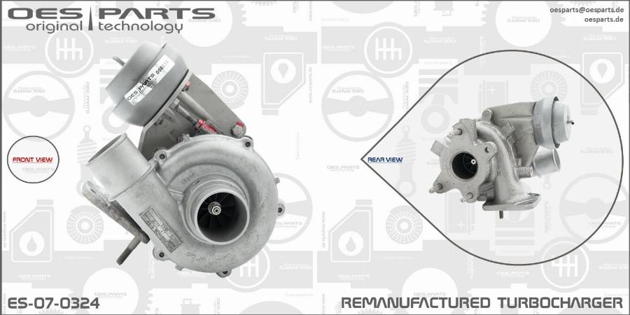 OES PARTS ES-07-0324 - Turbocompresseur, suralimentation cwaw.fr