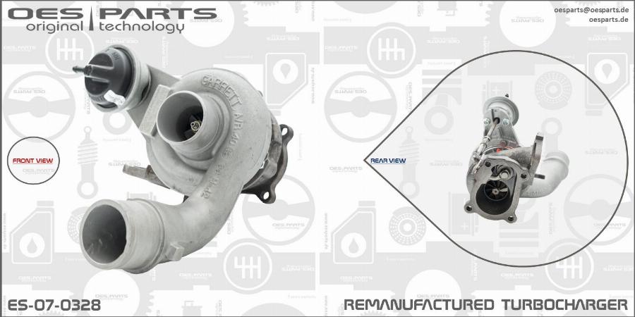 OES PARTS ES-07-0328 - Turbocompresseur, suralimentation cwaw.fr